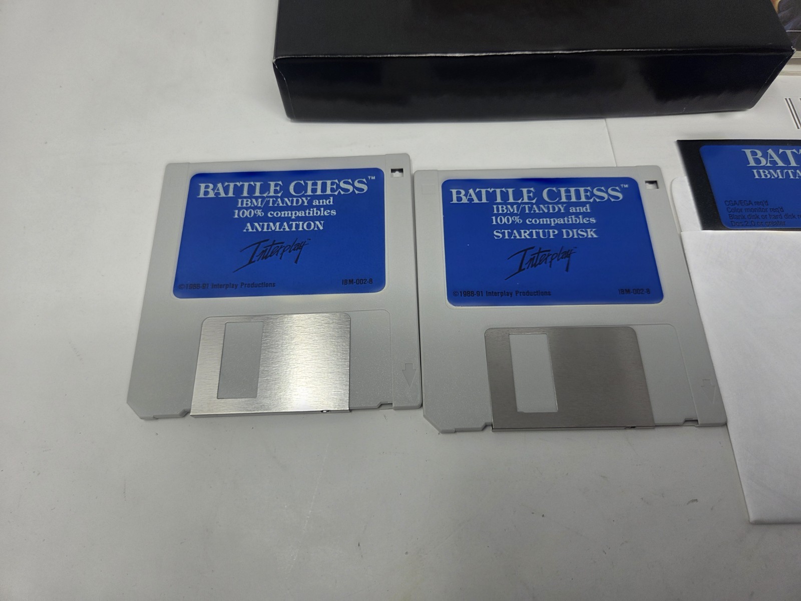 Battle Chess IBM Tandy PC Game Interplay Floppy 5.25″ & 3.5″ Disks 1990