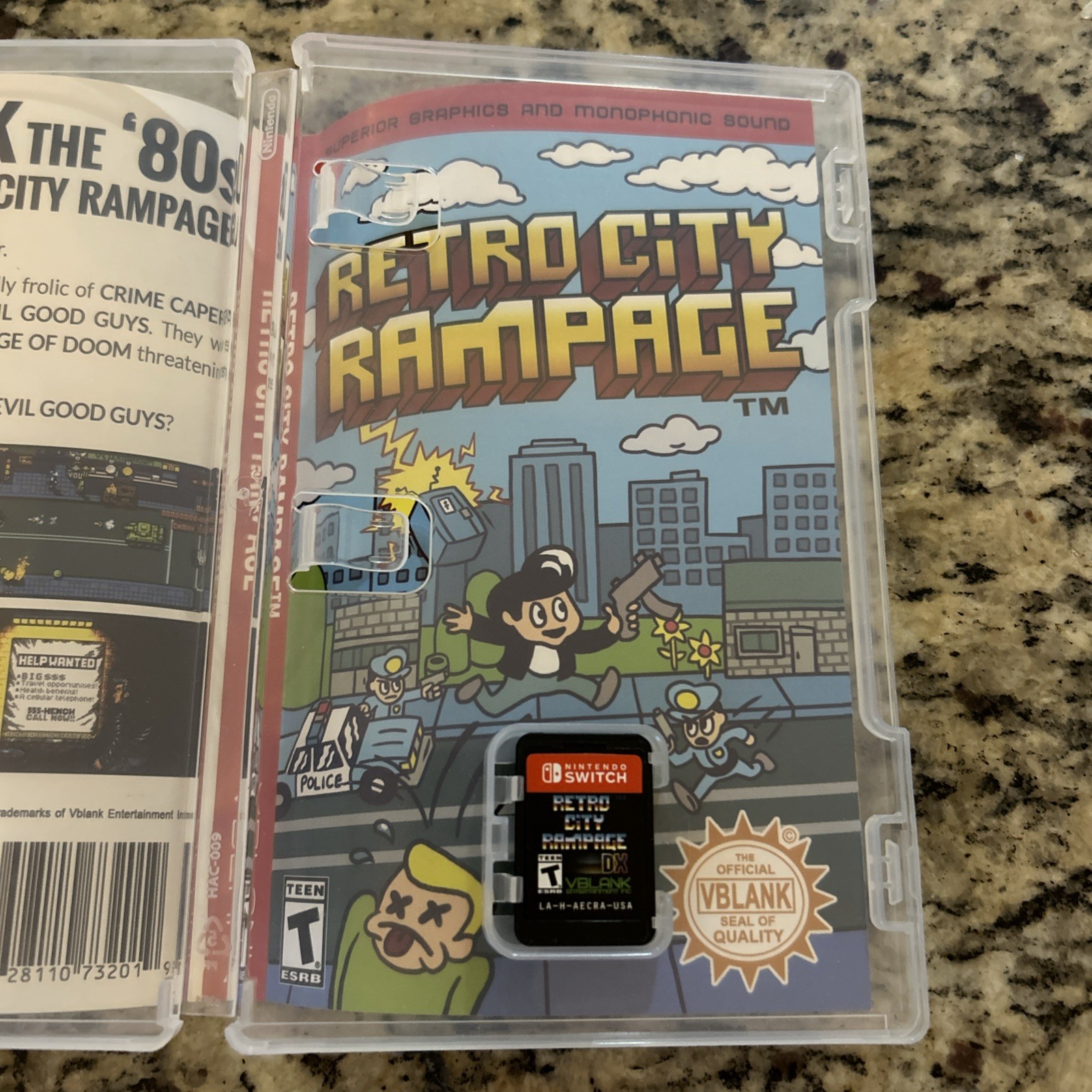 Retro City Rampage: DX Collector’s Edition (Nintendo Switch) 1st Edition.