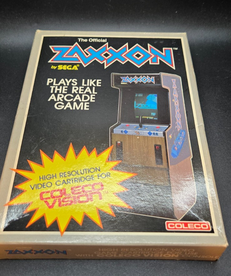 Zaxxon (Colecovision, 1982) with box and manual