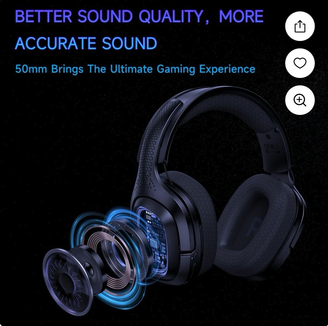 Ffn 2.4GHz Wireless Gaming Headset For Ps5/ps4,pc,switch’ Bluetooth 5.2