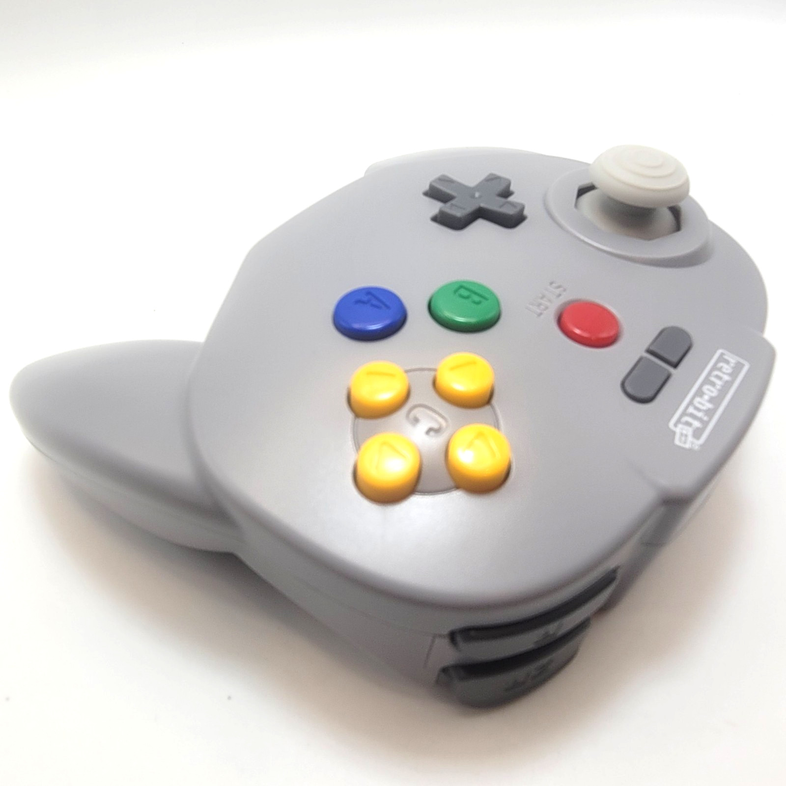Tribute64 2.4GHz Wireless Controller for N64, Switch, and USB – Classic Gray