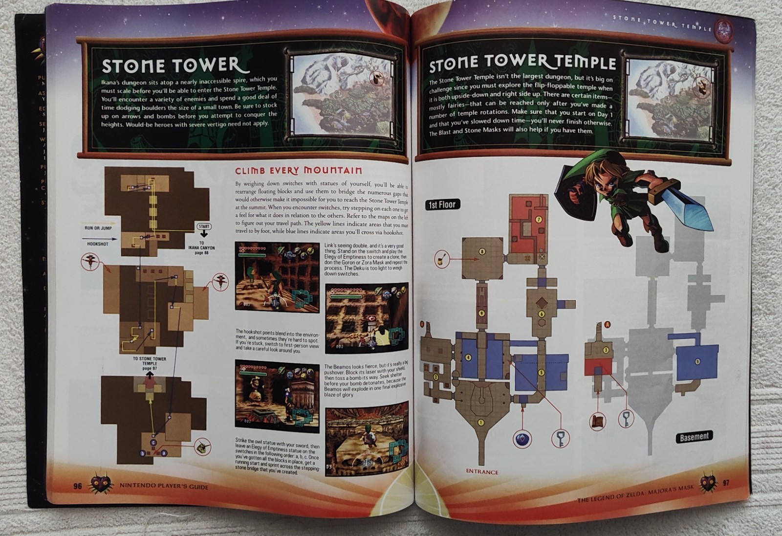 Vtg 2000 Legend of Zelda Majora’s Mask Nintendo Power Player’s Guide Book Hint