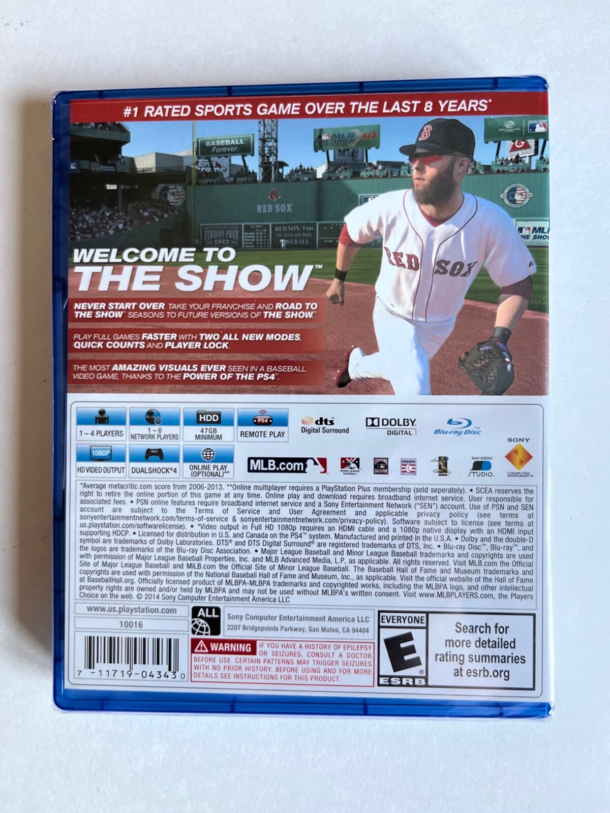 MLB 14 The Show (Sony PlayStation 4, 2014) New Factory Sealed