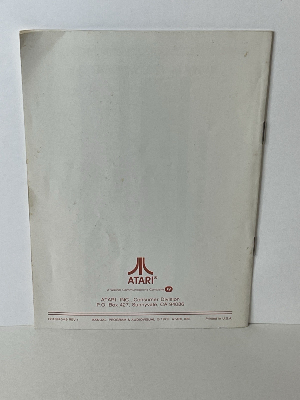 Asteroids (Atari 2600, 1981) Authentic Cartridge & Manual Cleaned Tested