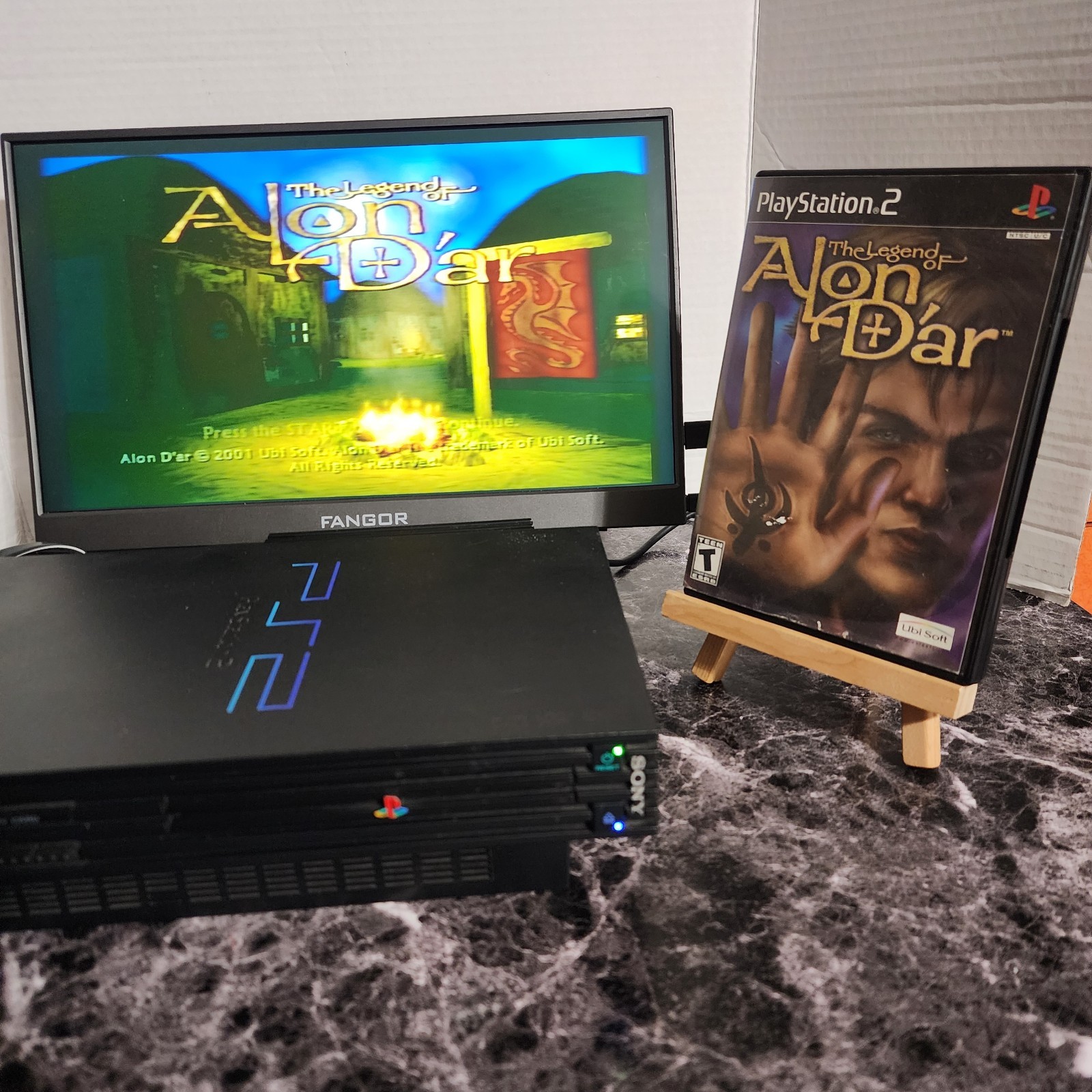 Sony PlayStation 2 PS2 Fat SCPH-39001/N Network Adapter OKAMI + 10 Games