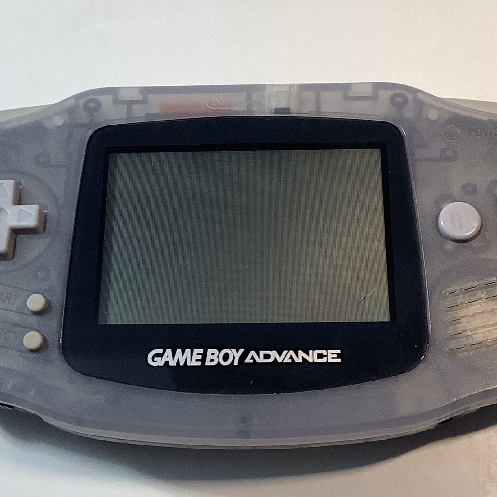 Nintendo Game Boy Advance GBA Glacier Handheld System Console AGB-001 – Tested
