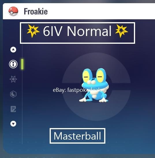 Pokemon Legends ZA 💥 6IV Normal Alpha Froakie💥Fast 🚀Masterball Held