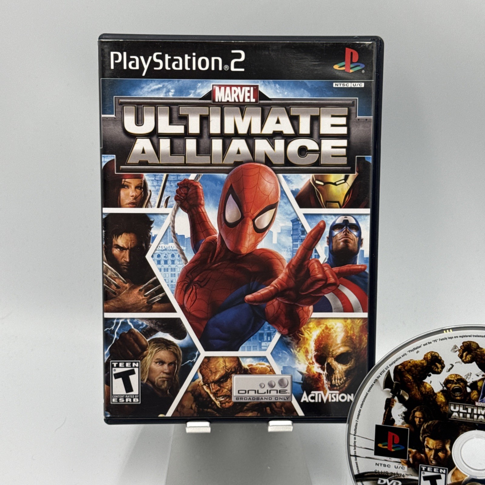 Marvel Ultimate Alliance (Sony PlayStation 2, 2006) Black Label CIB Complete
