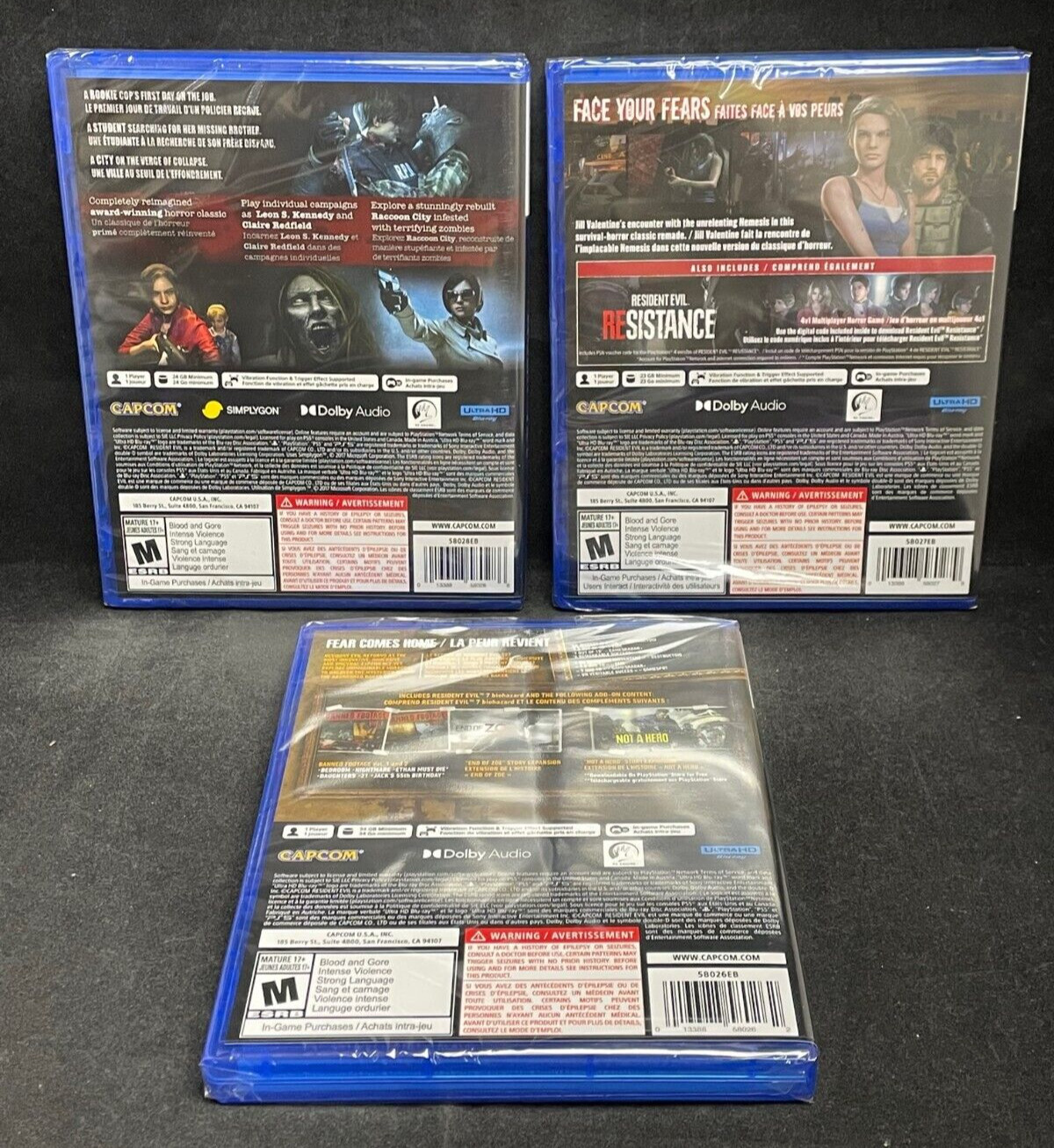 Resident Evil Bundle (2,3 & 7 Gold Edition) (PS5 / Playstation 5) BRAND NEW