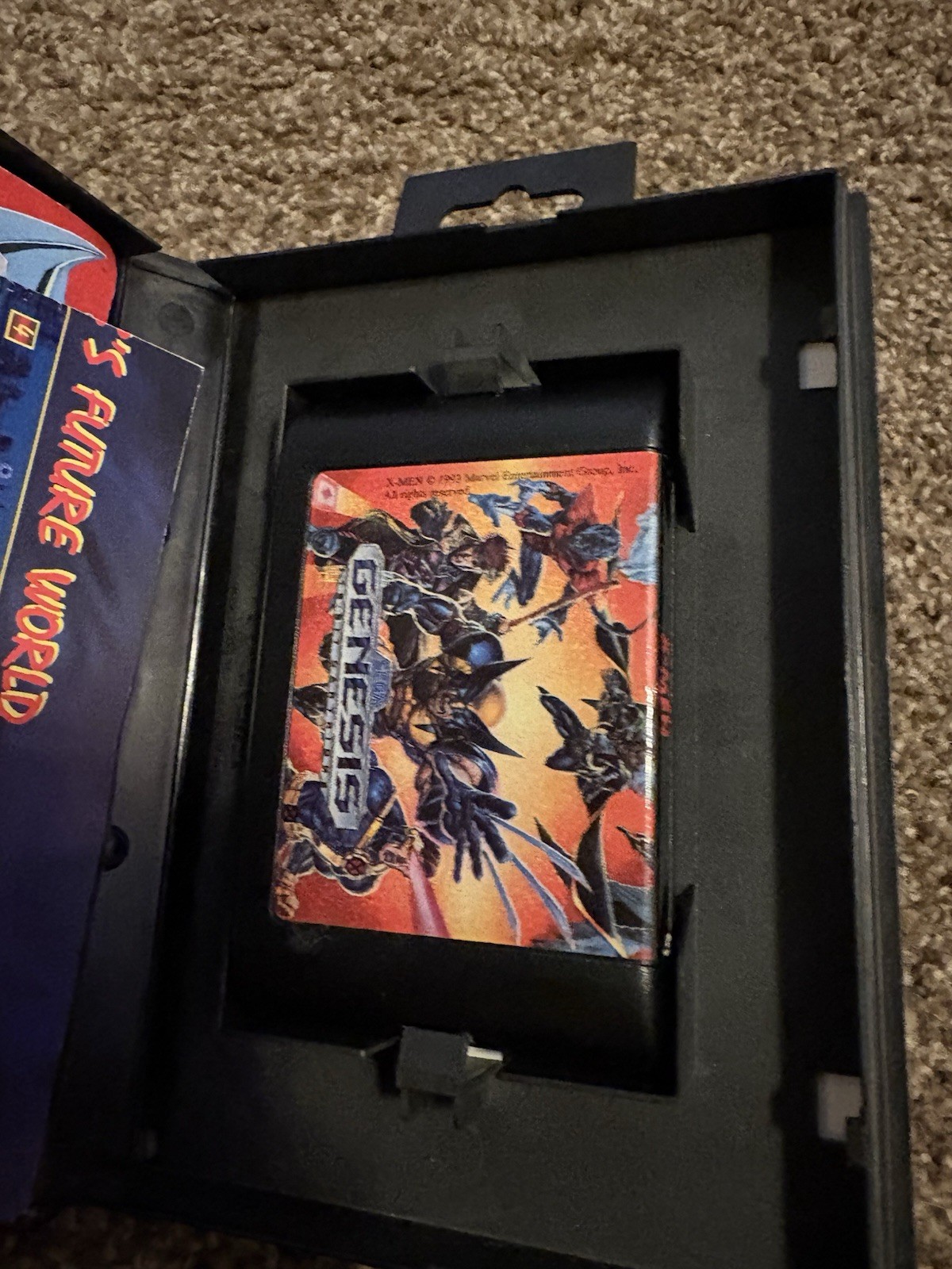 Sega Genesis X-Men 1993 Complete CIB with Poster