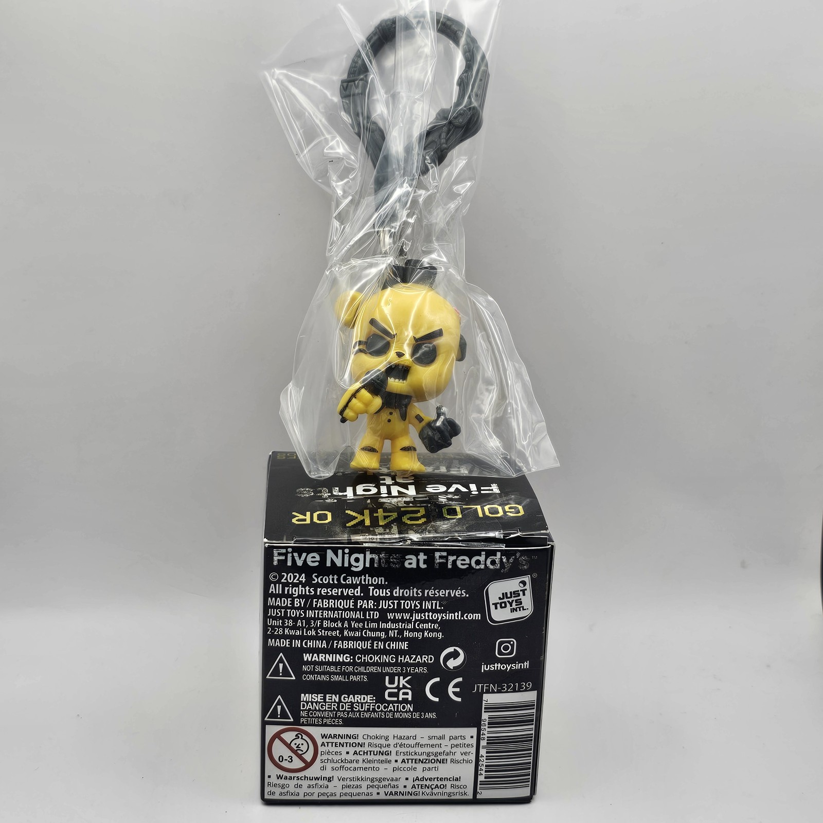 Scott C Golden Freddy Backpack Hanger Clip Five Nights at Freddys 2015