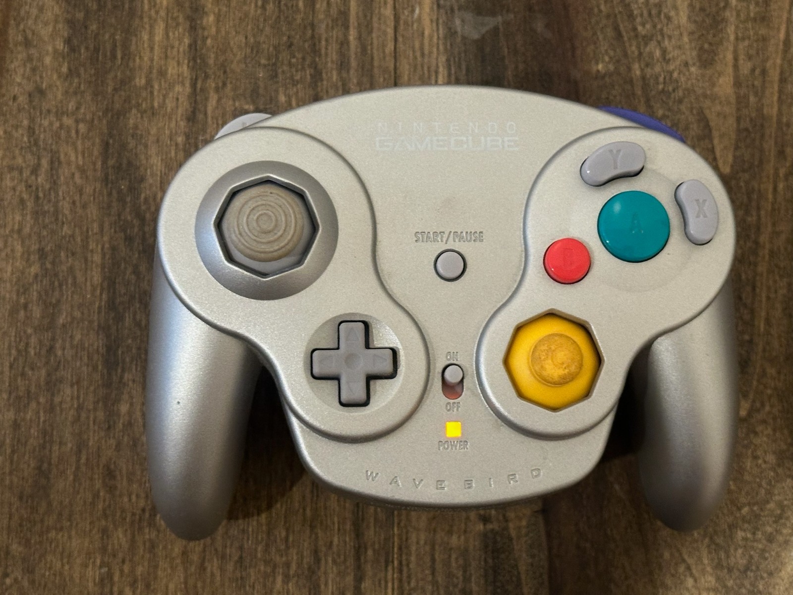 Nintendo GameCube WaveBird Wireless Controller Platinum Silver DOL-004 No Dongle