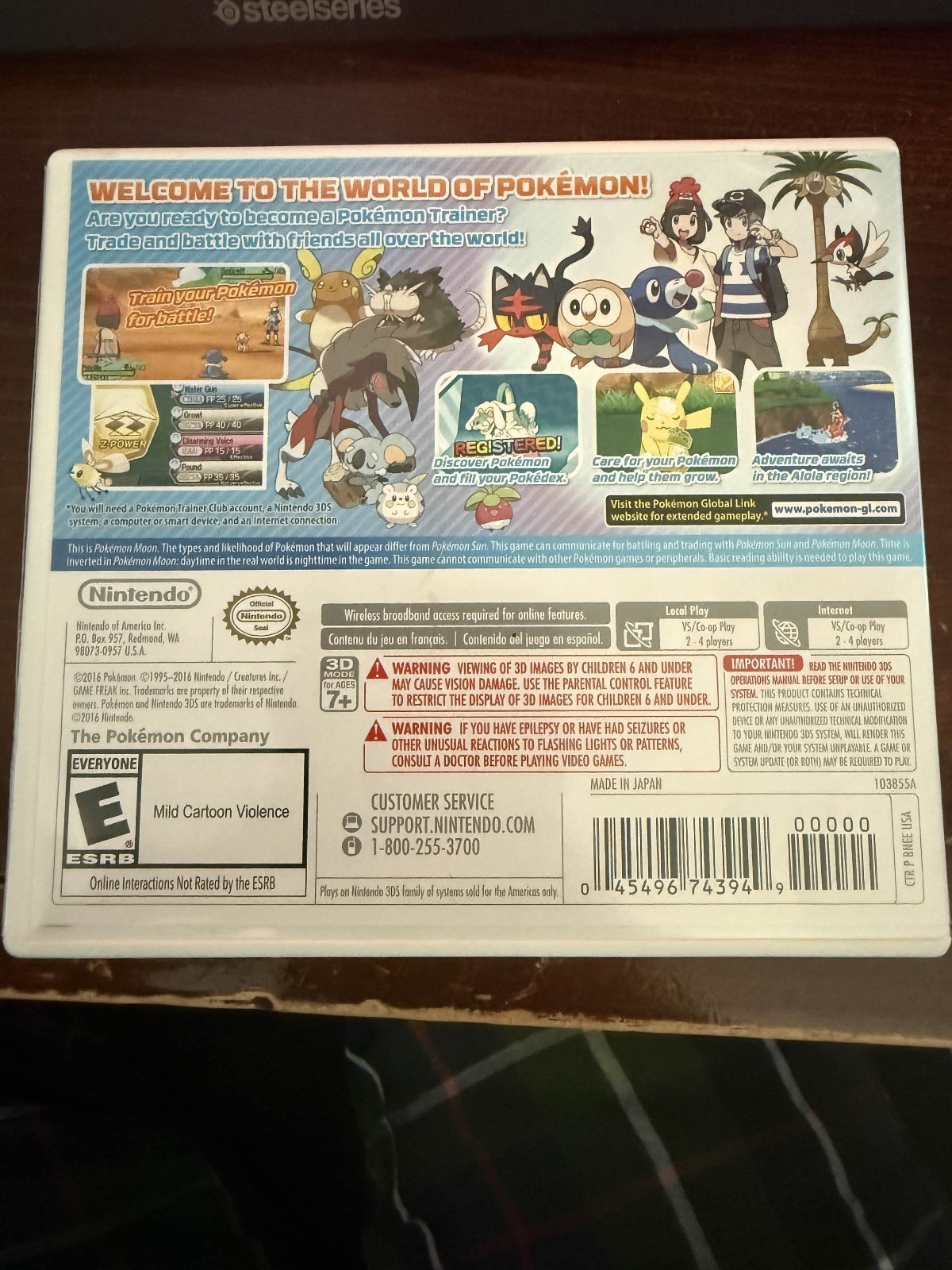 Pokémon Moon (Nintendo 3DS, 2016), CIB, Tested.
