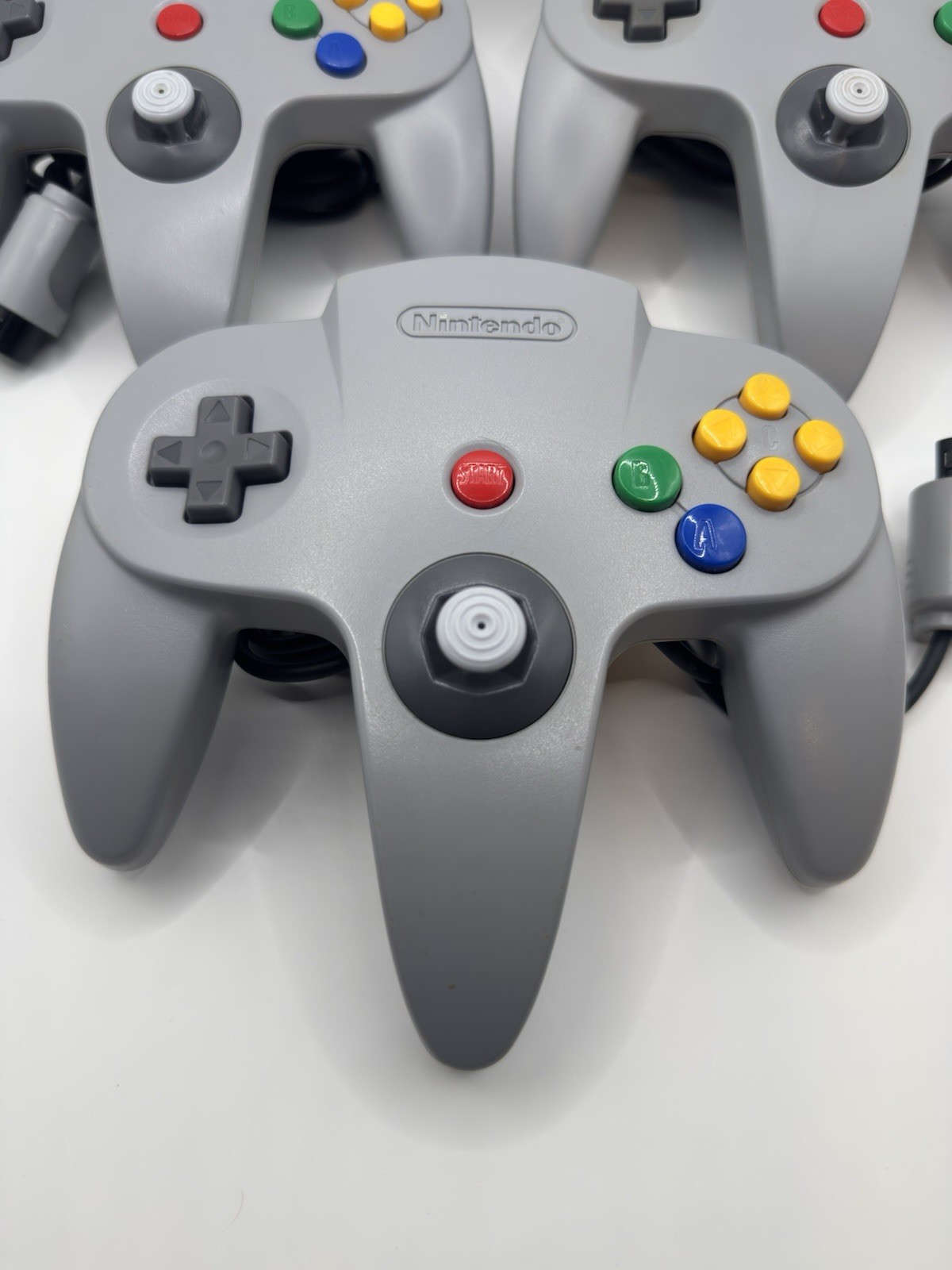 1x Official Nintendo 64 GRAY Controller AUTHENTIC OEM N64 Remote NUS-005 Tested