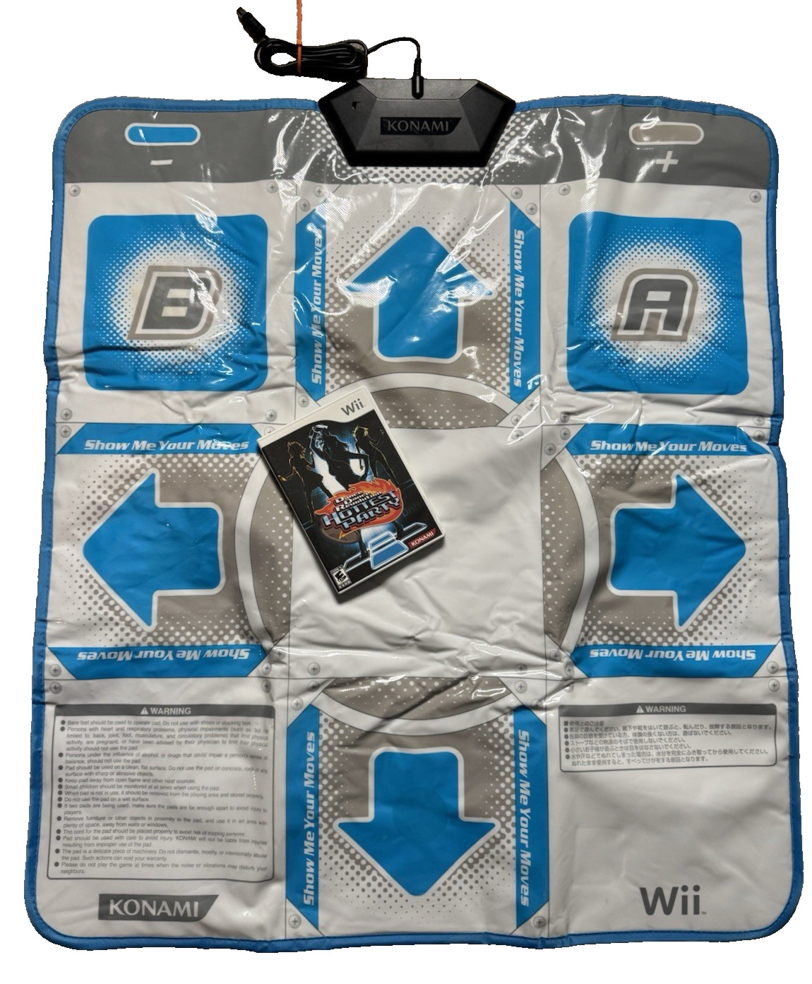 Dance Dance Revolution Hottest Party Nintendo Wii Bundle WITH Dance Pad Mat