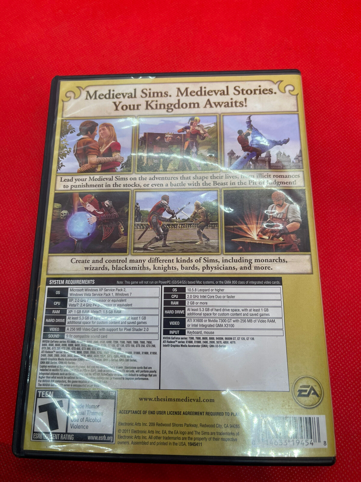 The Sims Medieval Window PC and MAC Limited Edition Game Pre Owned
