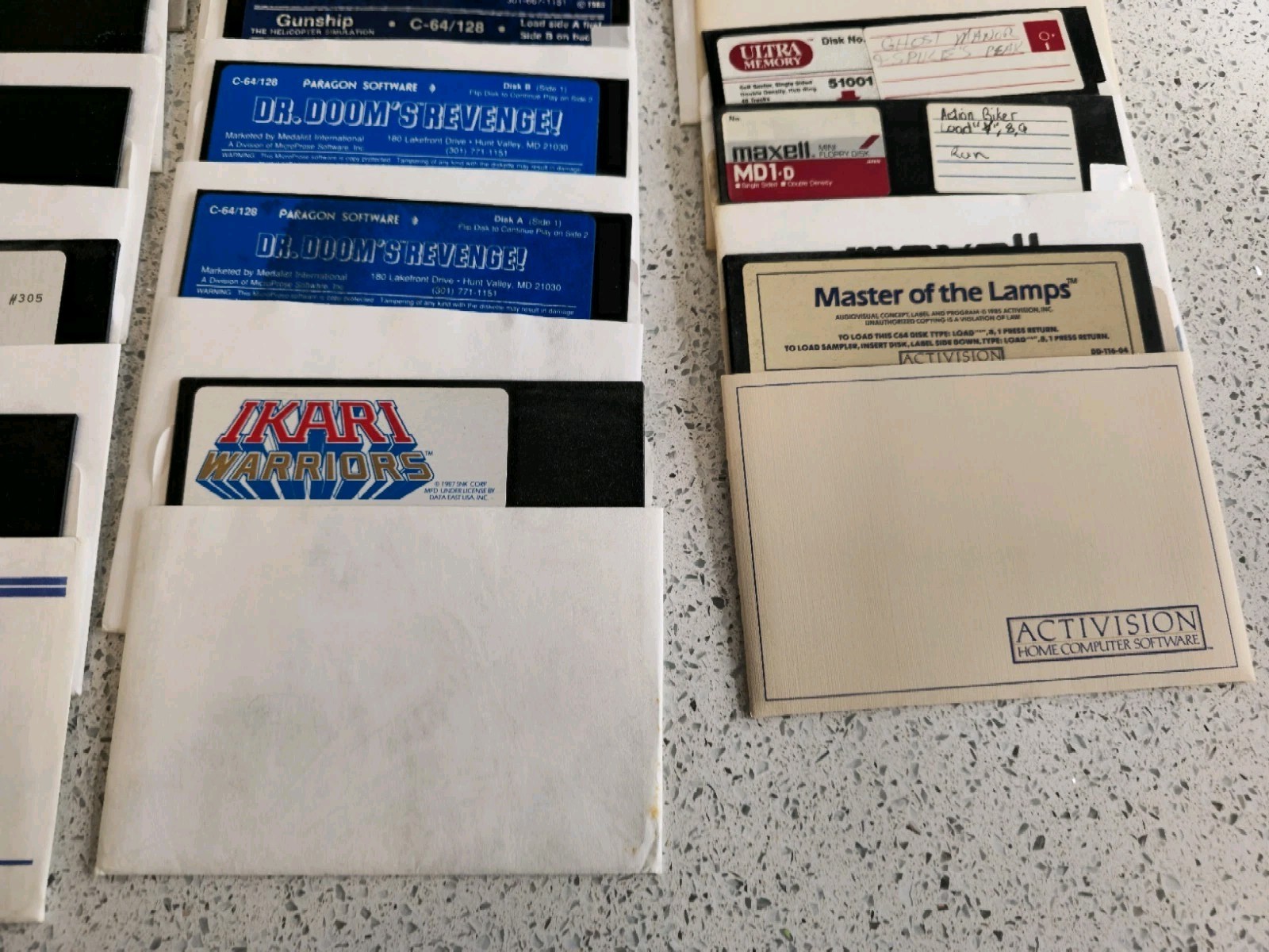 Commodore 64 Games | Bulk Lot | 5.25″ Disks | Qty 43 Disks | + Case 1980s 1990s