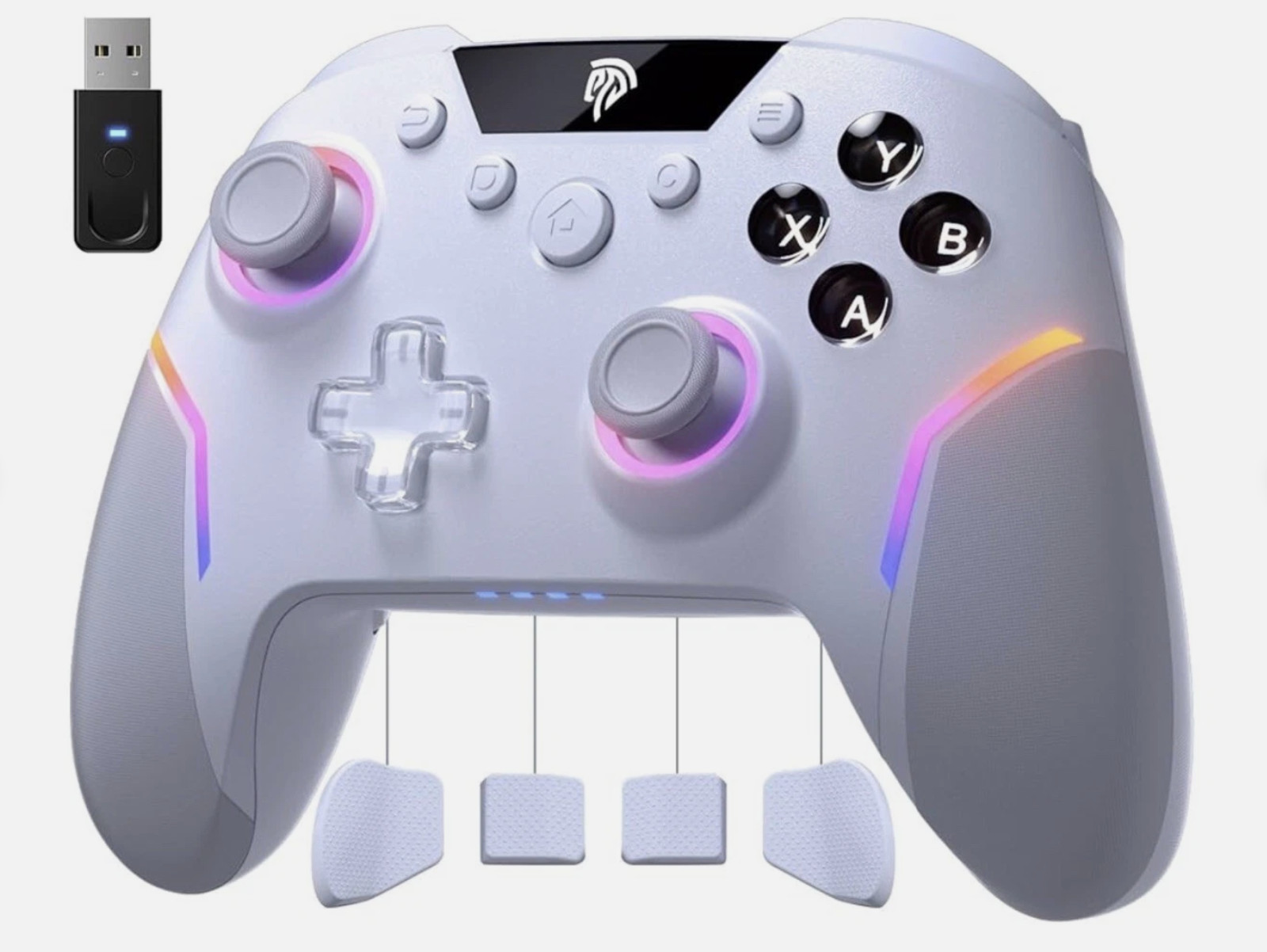 EasySMX X20 Wireless Gaming Controller RGB Backlit PC/Switch/Android/Steam iOS