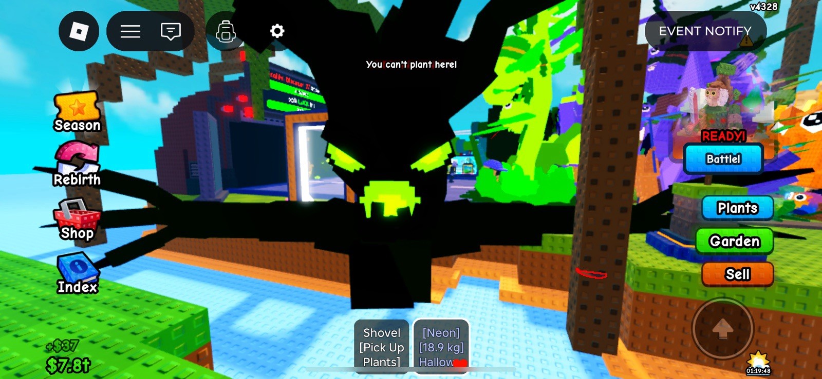 NEON HALLOW TREE- Plants Vs Brainrots- Plants Vs Brainrots ROBLOX