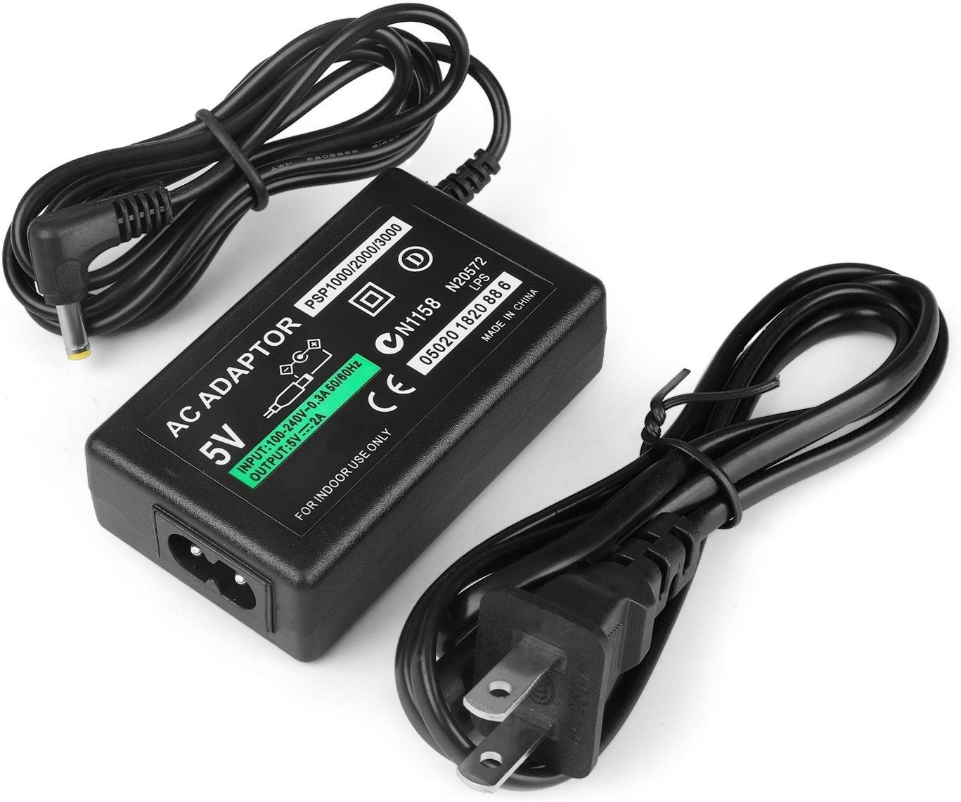 PSP-S110 High Capacity Replacement Sony PSP Slim Battery + AC Adapter 5V 2A W…