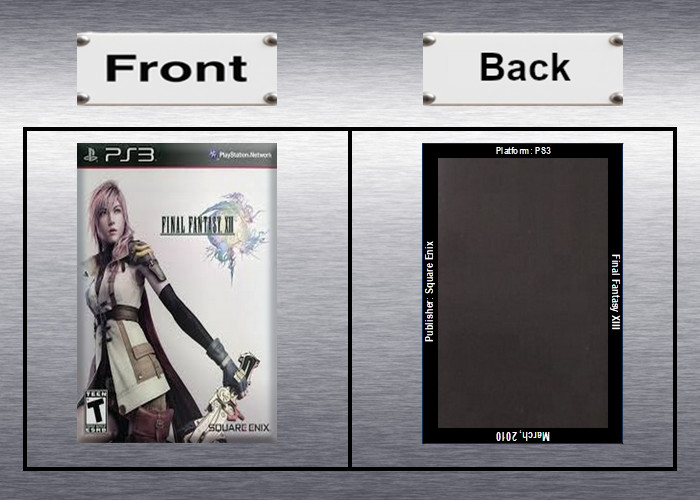 Final Fantasy XIII Video Game Box Art *PS3* High Quality Magnet / Series