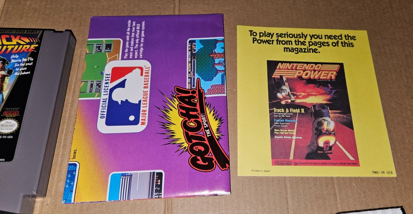 NES Back To The Future CIB Complete In Box Nintendo Entertainment System LJN
