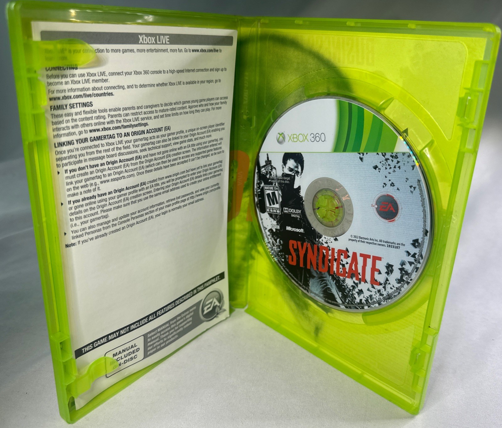 Syndicate Microsoft Xbox 360 2012 Complete CIB Tested