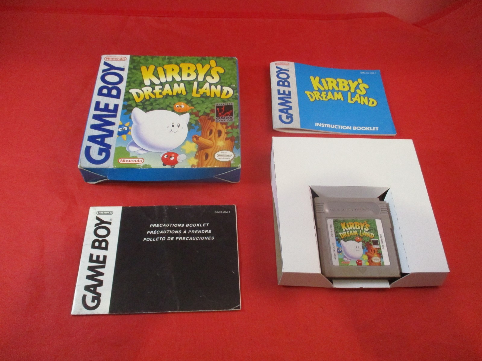 Kirby’s Dream Land (Nintendo Game Boy) COMPLETE w/ Box manual game WORKS!