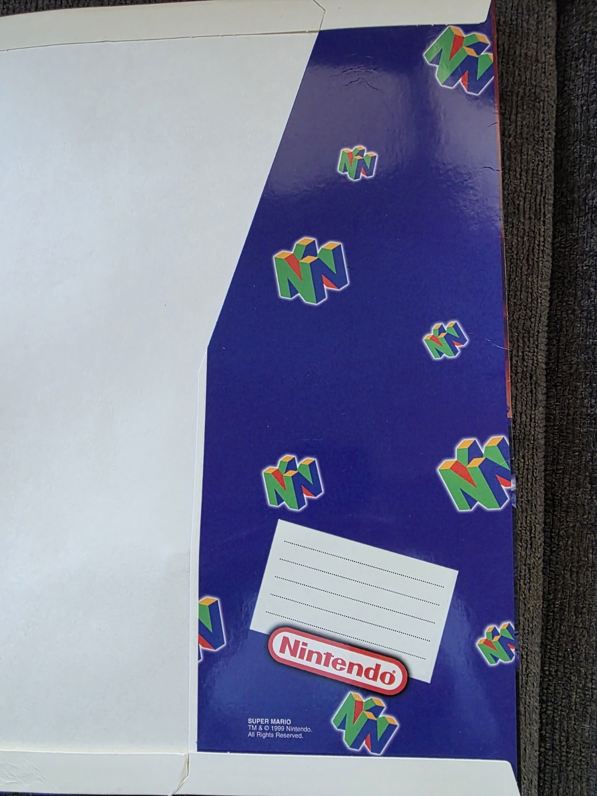 Vintage Nintendo 64 Folders Lot – Mario 64, Yoshi, Star Fox – 90s N64