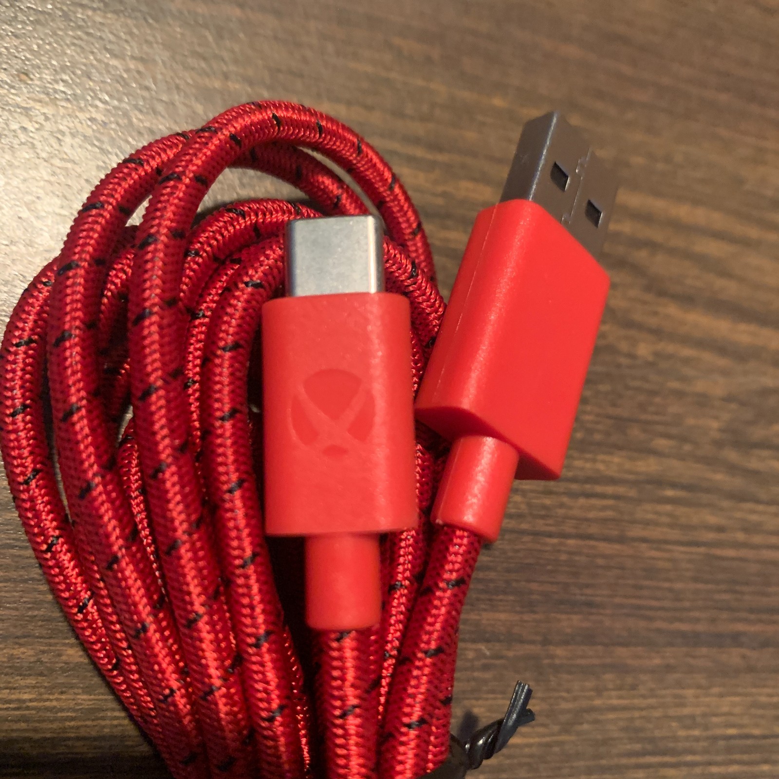 9ft Red USB-C Braided Charging Cable for Xbox Elite Series 2 Controller Type-C