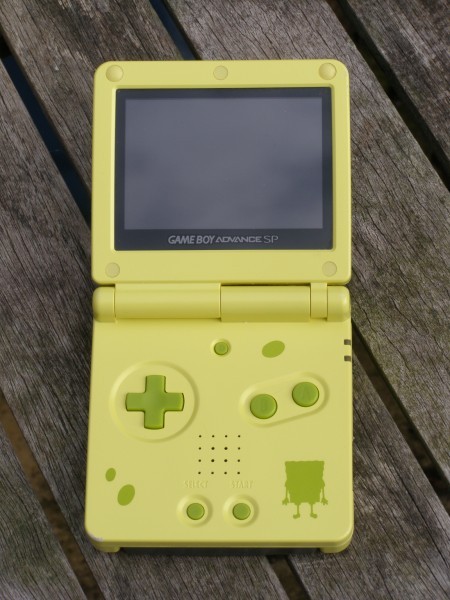 Nintendo Game Boy Advance GBA SP Spongebob Yellow System AGS 101 Brighter NEW