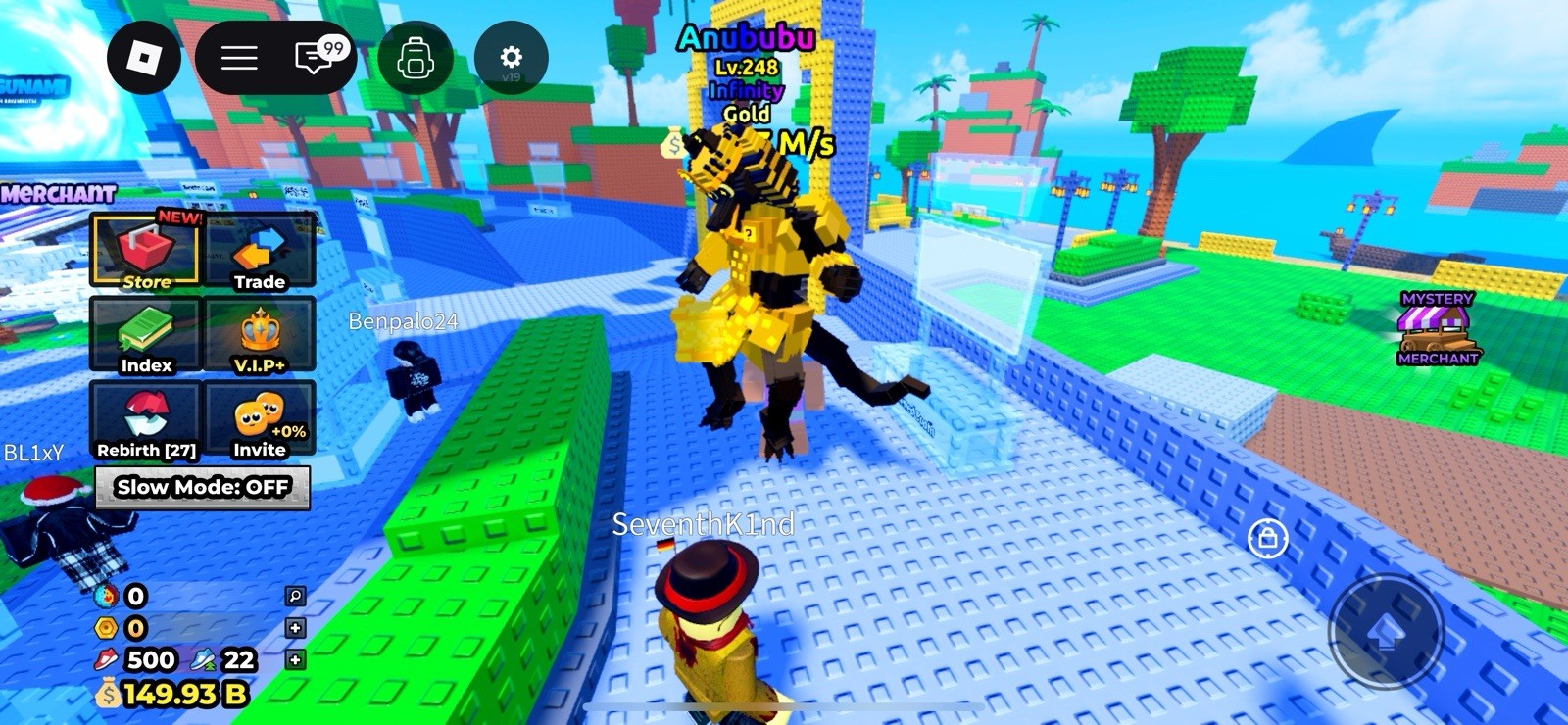 Anububu Gold 10m/s And a emerald 8m/s