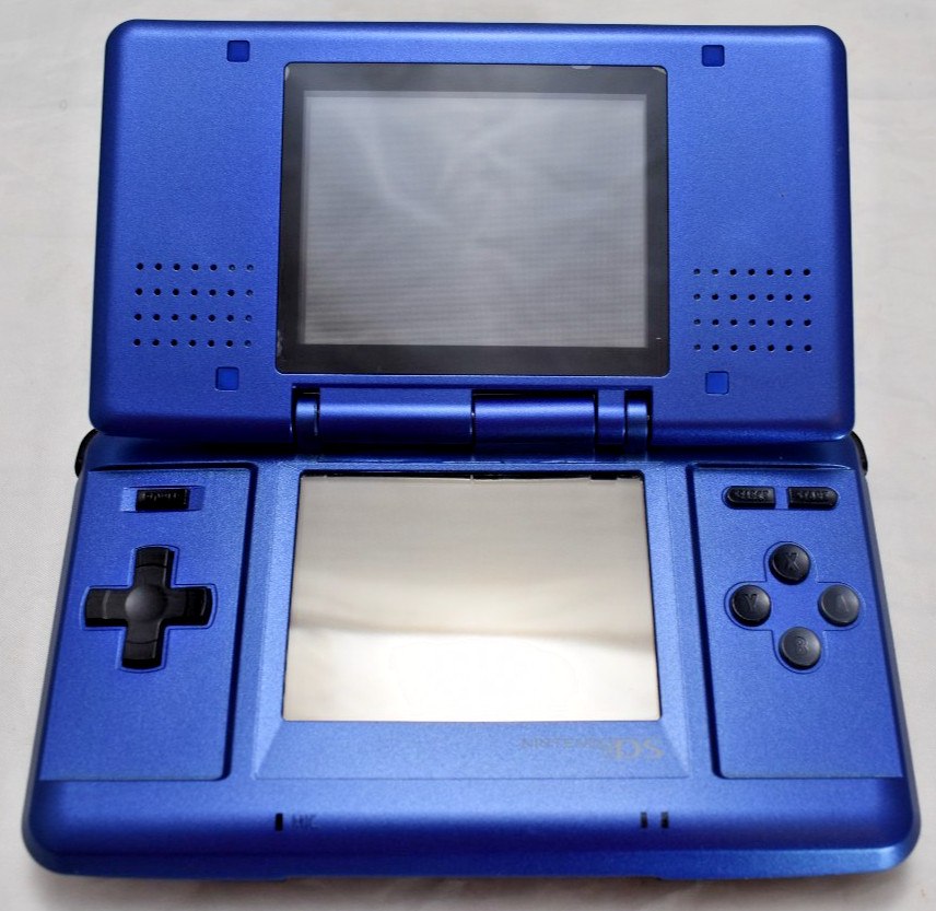 Nintendo DS Lite Cobalt Handheld System – Blue/Black New shell Charger