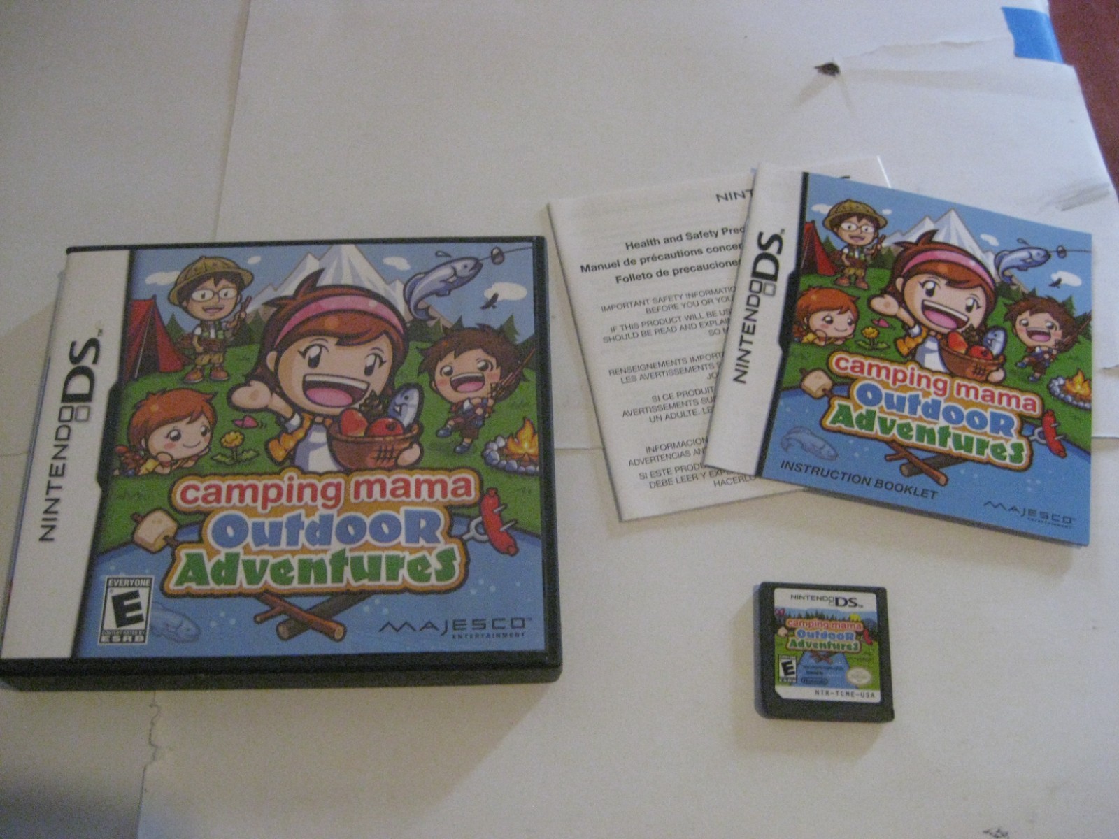 Camping Mama Outdoor Adventures – Nintendo DS, Light Water Damage to Case Art