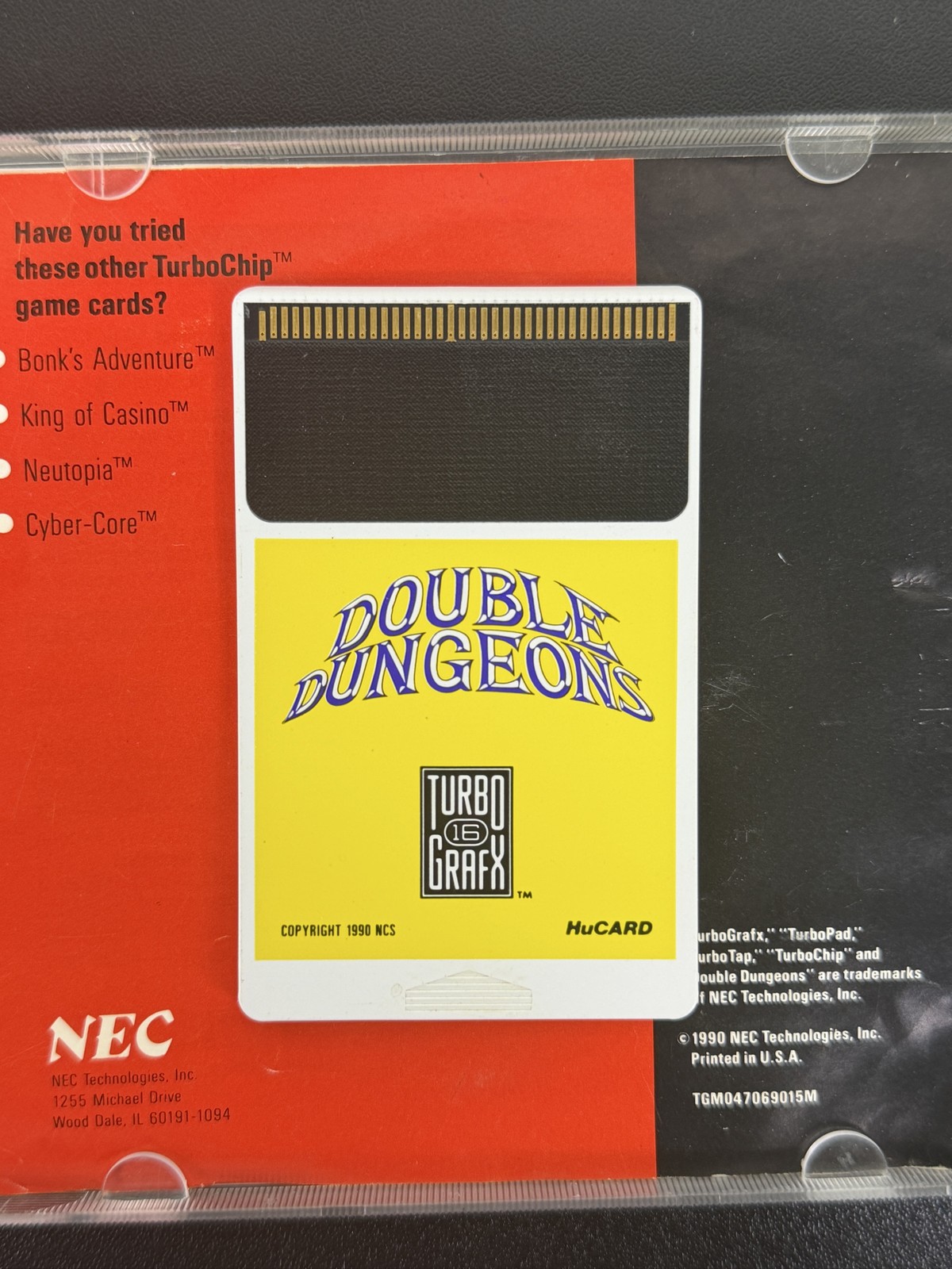 NEC Double Dungeons TurboGrafx-16 RPG 1989 Manual Included NTSC-U/C