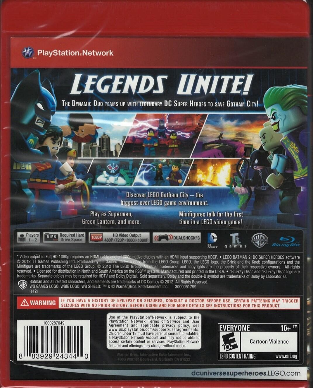 LEGO Batman 2: DC Super Heroes (Greatest Hits) PS3 (Brand New Factory Sealed US