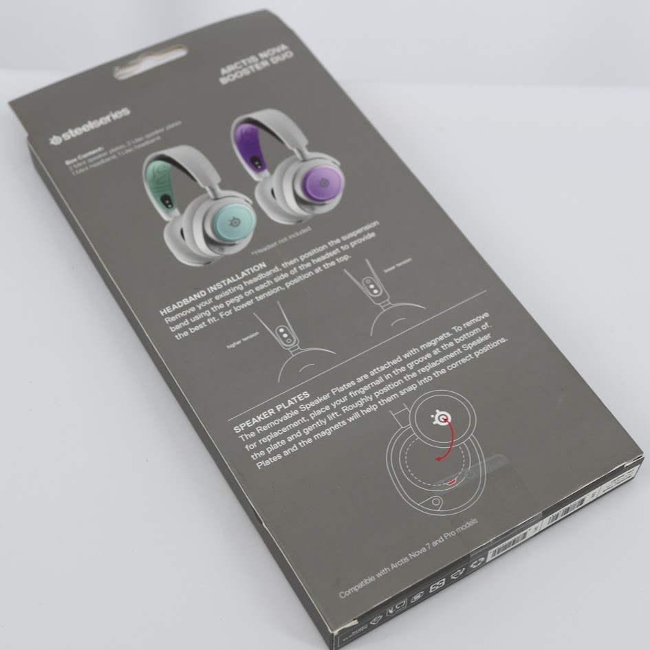 SteelSeries Arctis Nova Booster Duo (Headband and Speaker Plates) – Mint/Lilac