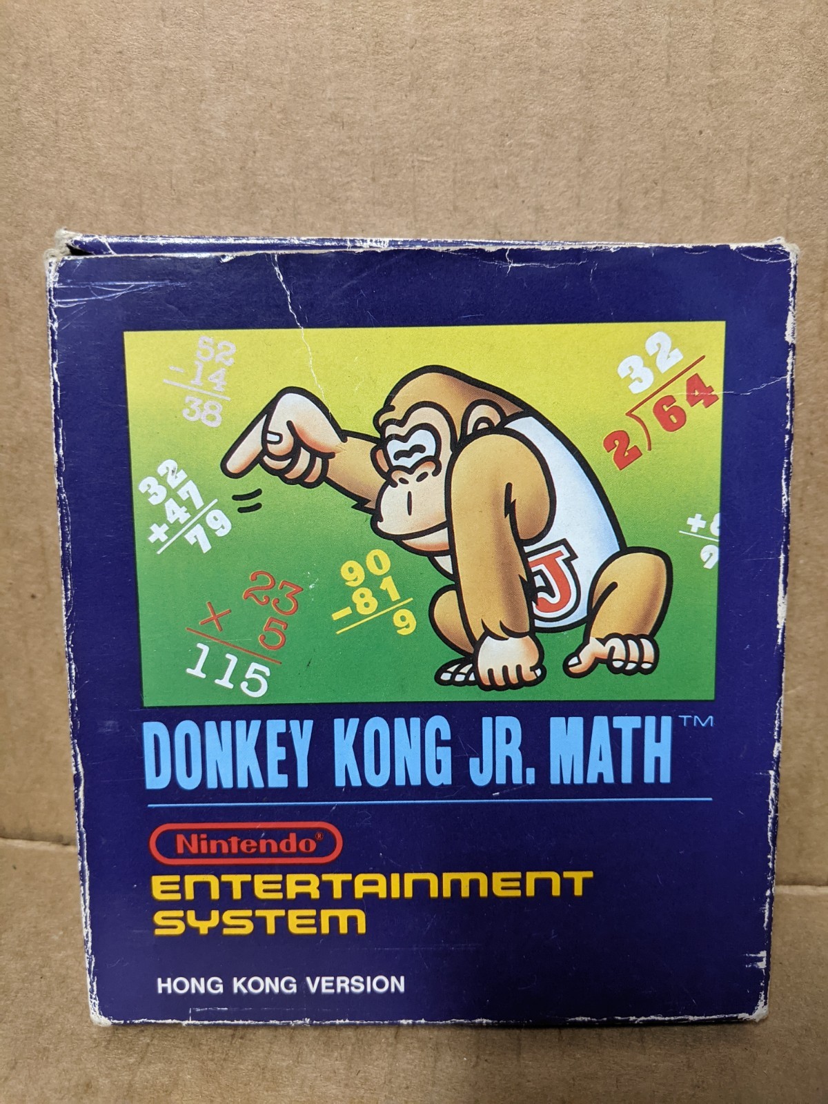 Donkey Kong Jr. Math Hong Kong Version for Nintendo NES