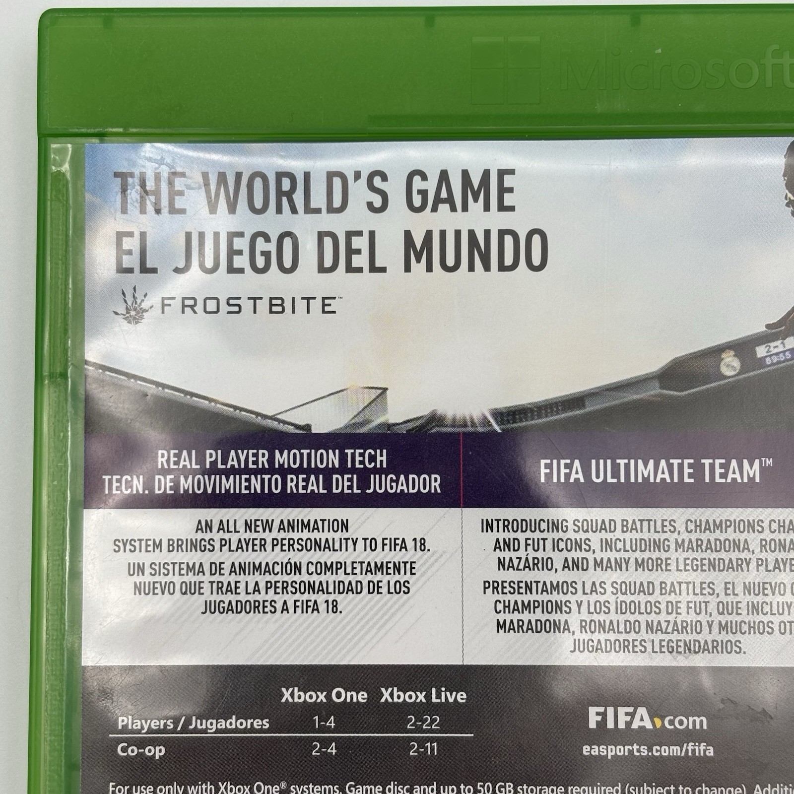 FIFA 18 Ronaldo Edition Microsoft Xbox One Video Game Sports Soccer Football