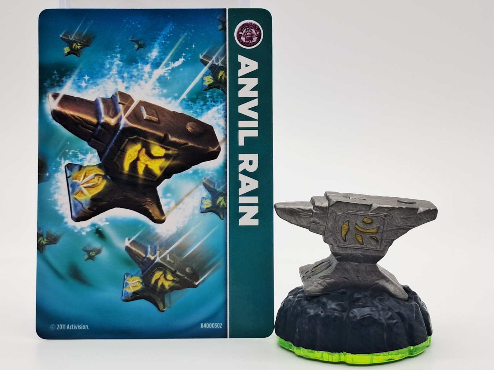 Skylanders Spyro’s Adventure Anvil Rain & Character Card Activision Toy Figure
