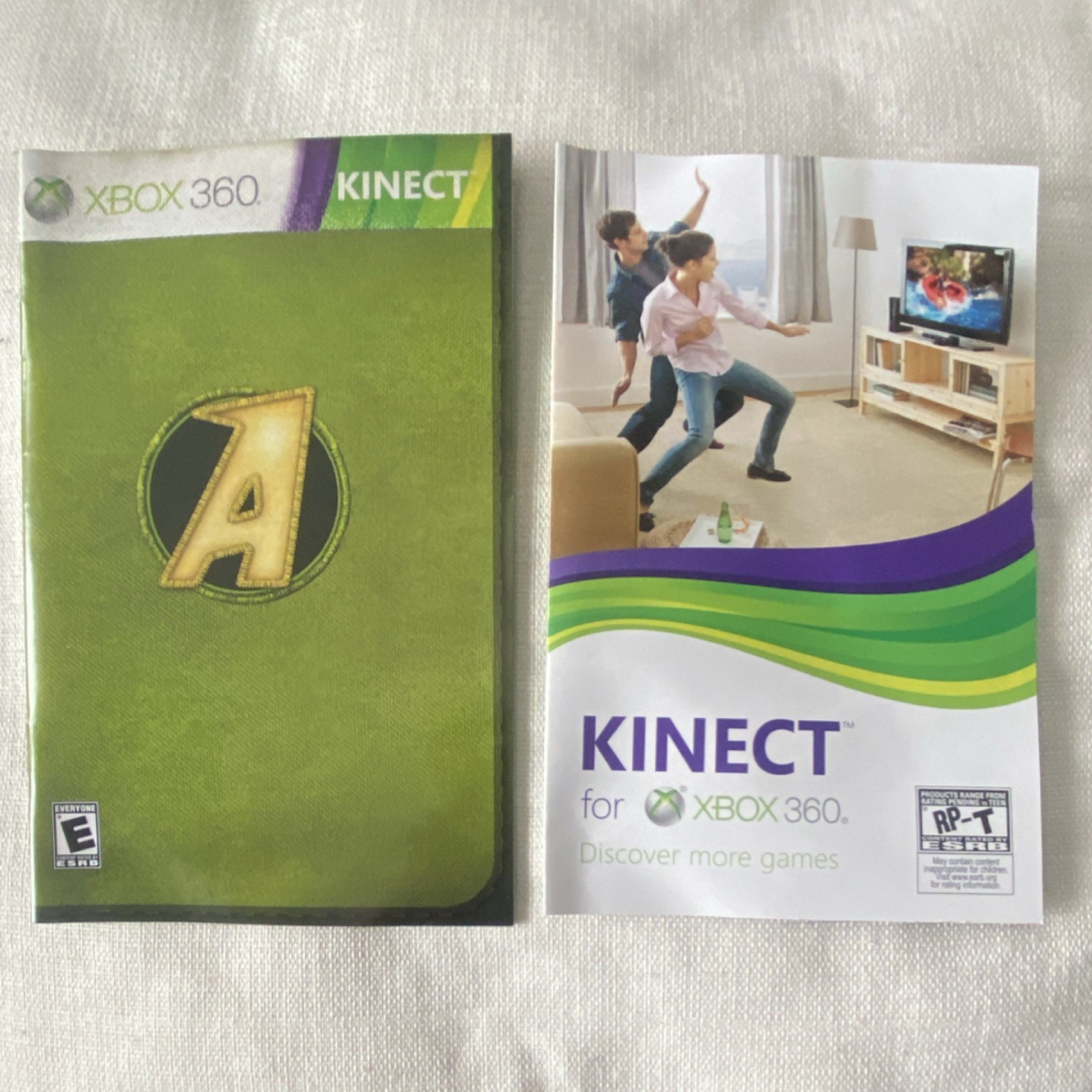 Kinect Adventures! Xbox 360 Kinect Compatible Multiplayer Manual Microsoft