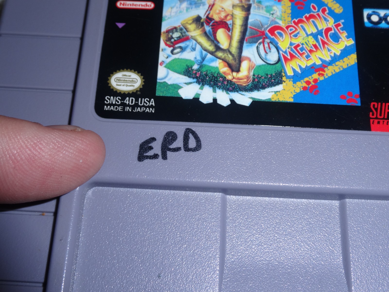 Dennis The Menace Super Nintendo Entertainment System 1993 SNES GAME! CARTRIDGE!