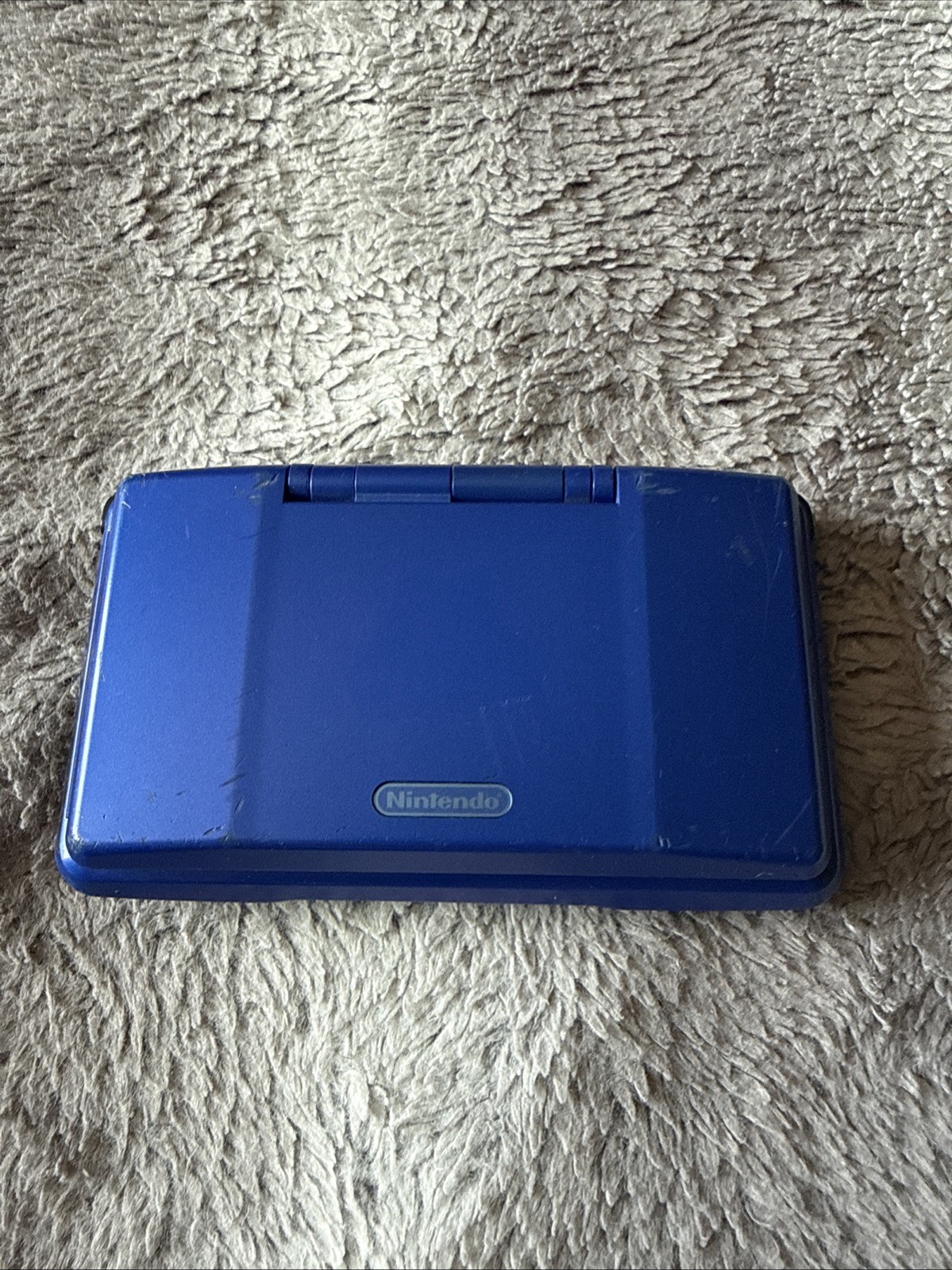 NINTENDO DS ORIGINAL NTR-001 BLACK & BLUE HANDHELD CONSOLE *TESTED & WORKING*