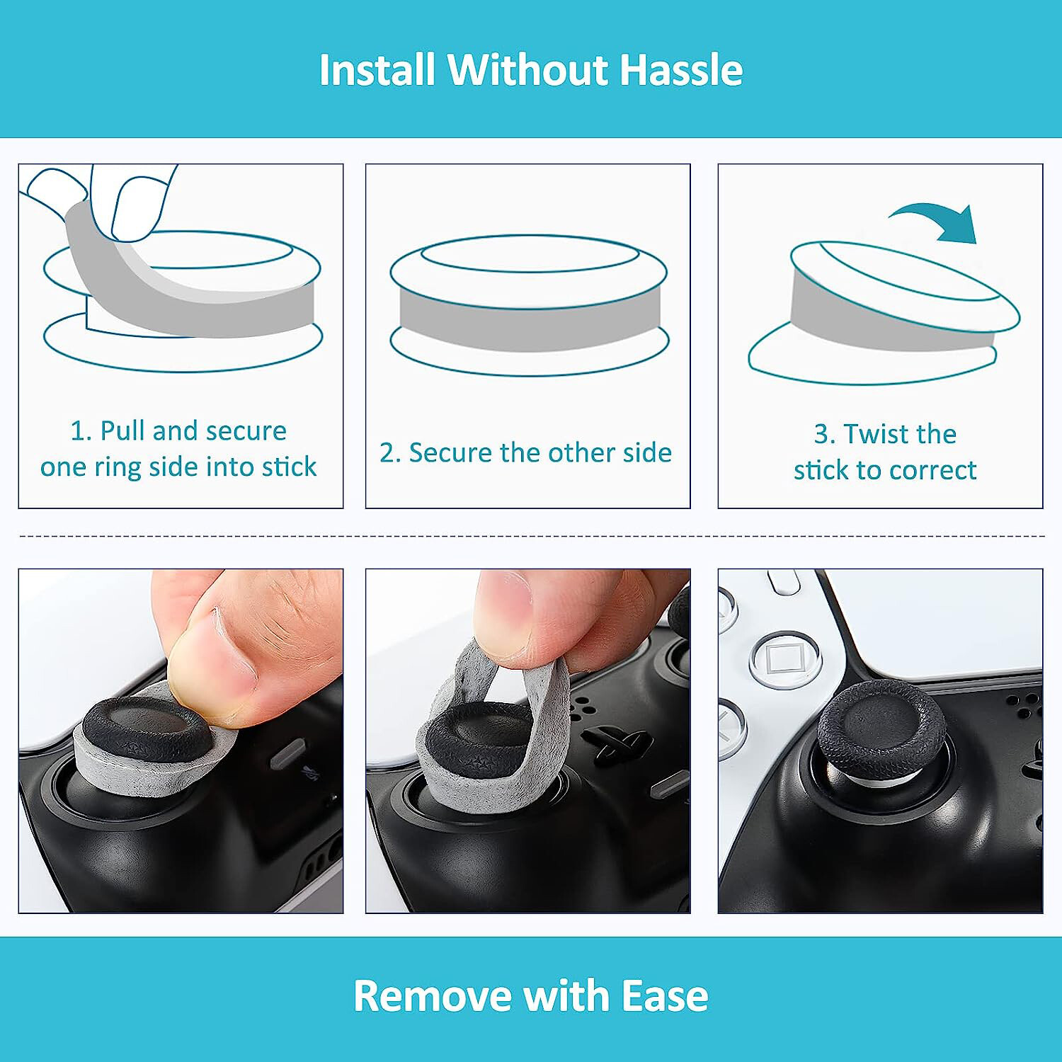 18 Pcs Precision Rings Aim Assist Rings for PS5, Xbox, Switch Controller