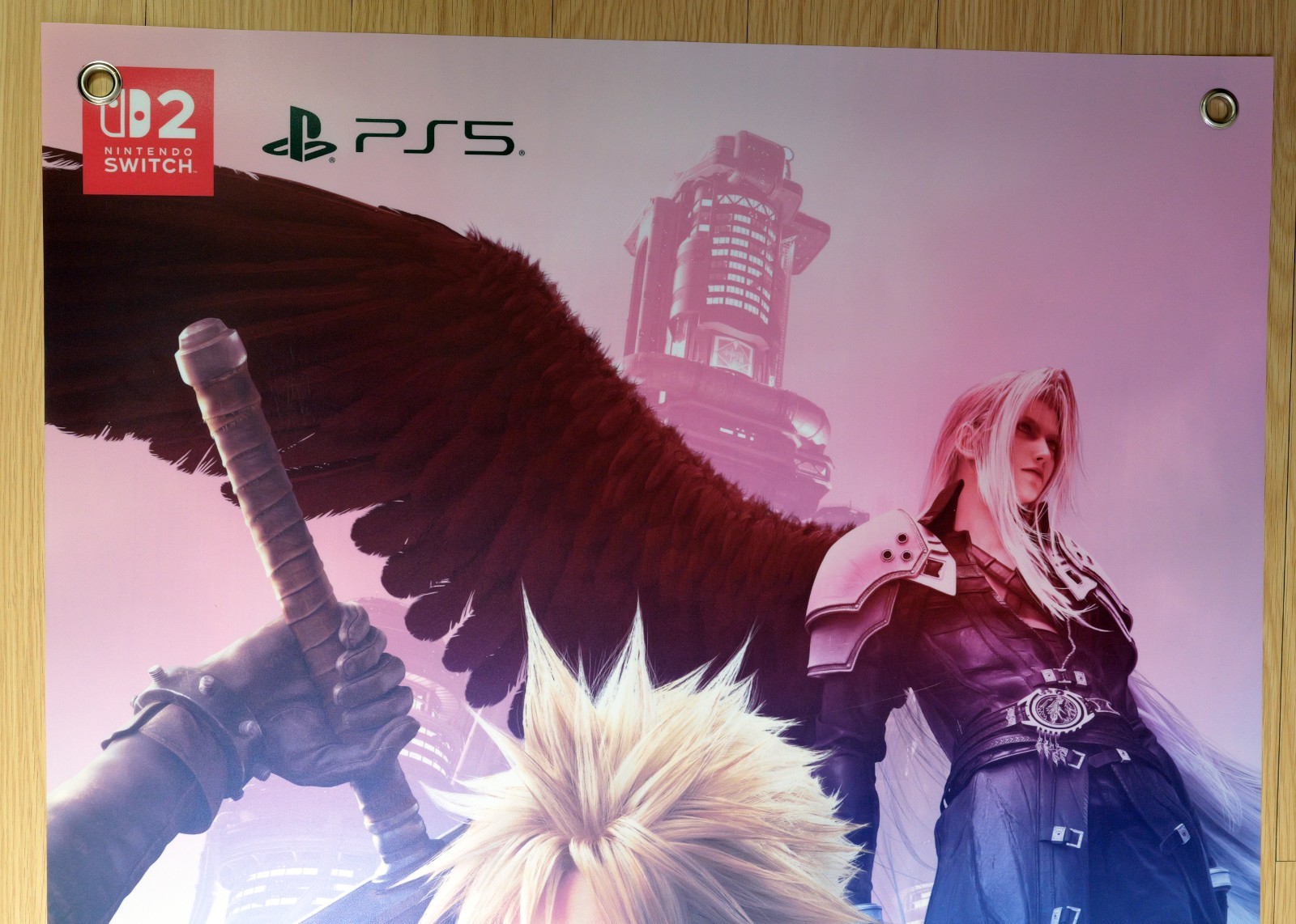 Final Fantasy VII Remake Intergrade – BIG promo banner KOREA (60cm x 180cm) RARE