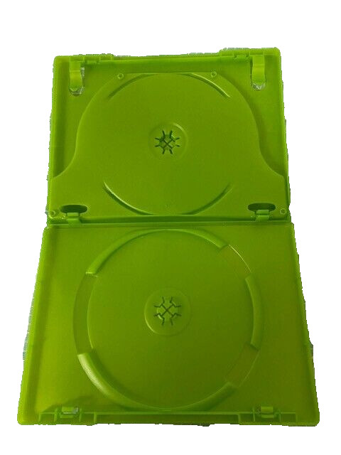 New Replacement Double Game Cases Microsoft Xbox Green, or use for Single Disk