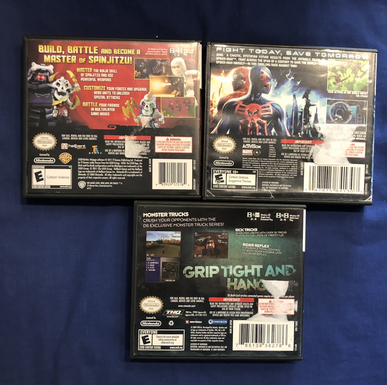 DS games Boys Pack Incl. MX vs ATV, Spider Man & Lego Ninjago