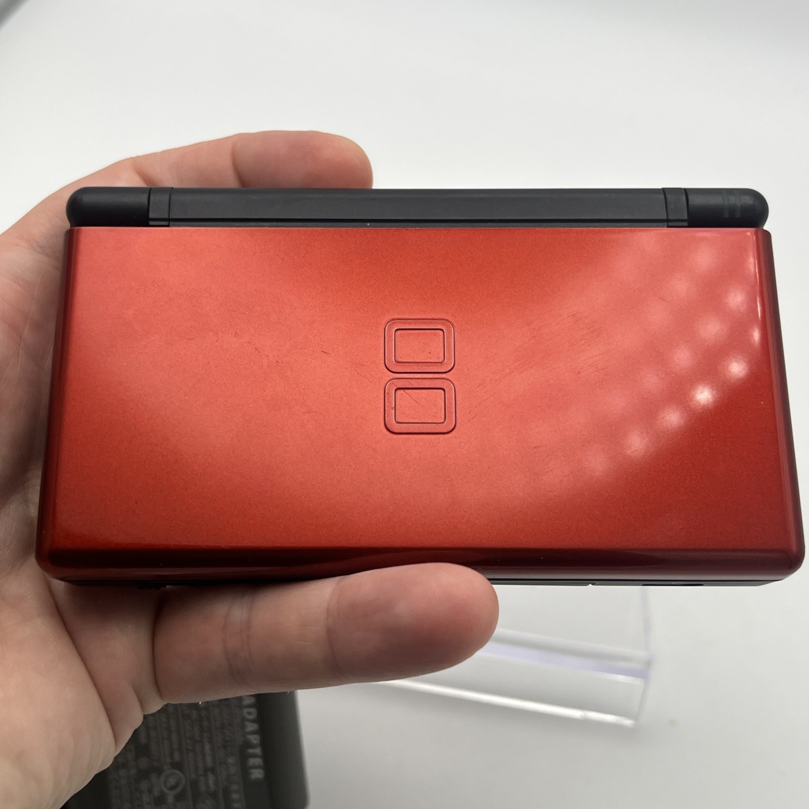 Nintendo DS Lite USG-001 Handheld Console W/ Stylus & Case (Black/Red) – Tested