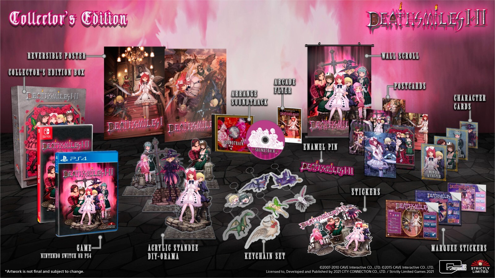 NEW Deathsmiles I + II Collectors Edition Nintendo Switch Strictly Limited Games