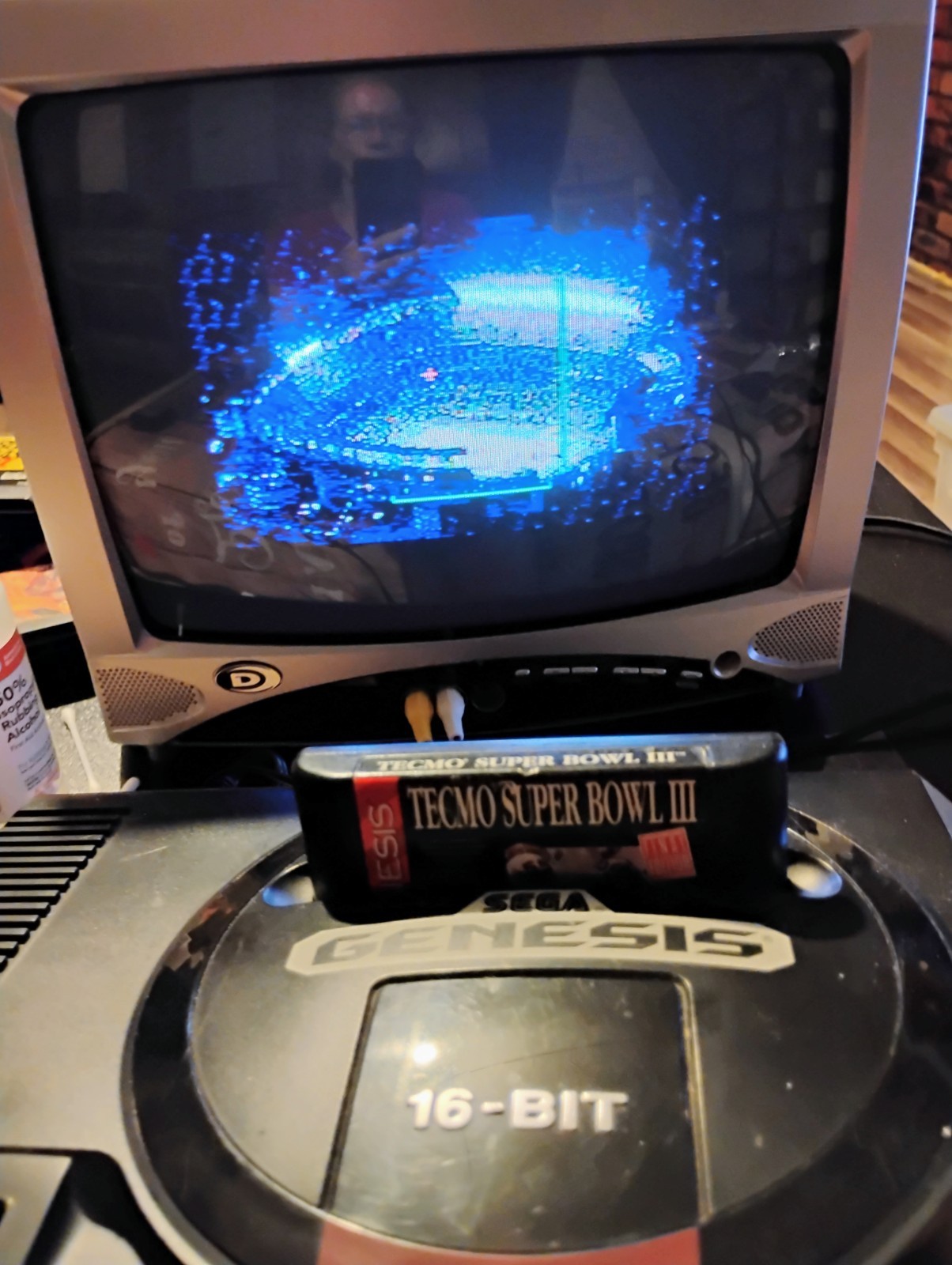 SEGA Genesis 16-Bit Black Console with Power Supply Tested Working